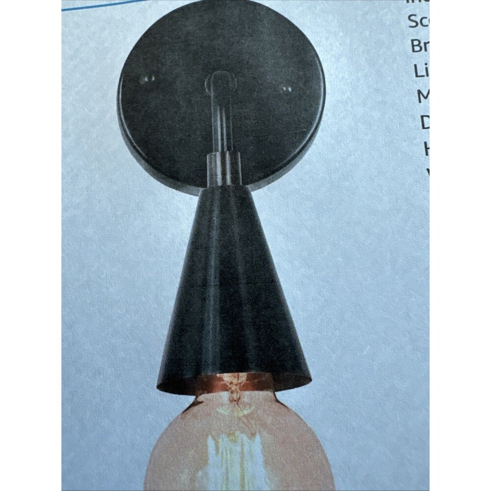 Minimal Wall Sconce--Modern Aged Brass Light -Solid Brass Wall Sconce Light